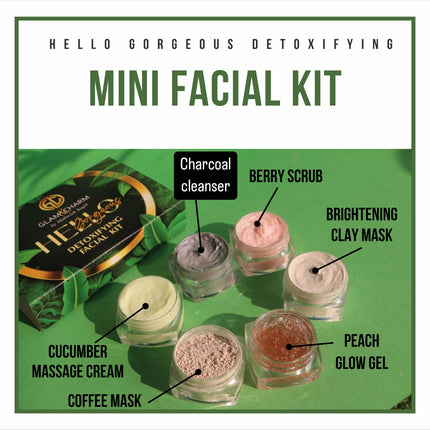 Glam&charm Hello gorgeous, Detoxifying mini facial kit