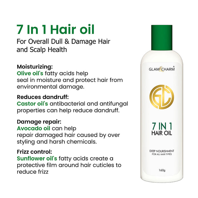 Glam and Charm 7 In 1 Hair oil